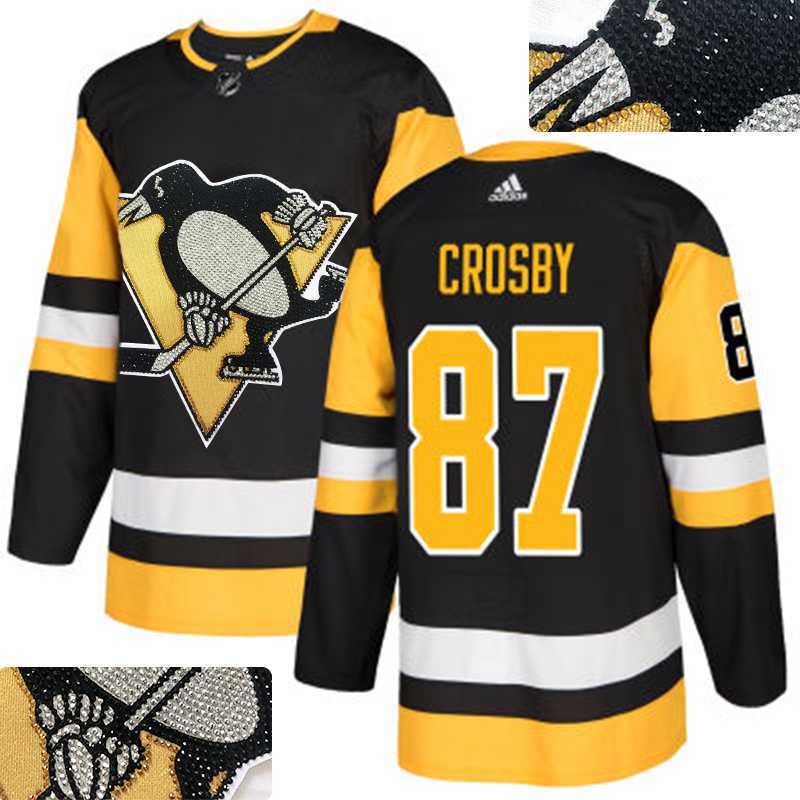 Penguins #87 Sidney Crosby Black Glittery Edition Adidas Jersey,We sell and wholesale Penguins #87 Sidney Crosby Black Glittery Edition Adidas Jersey on line form chian!